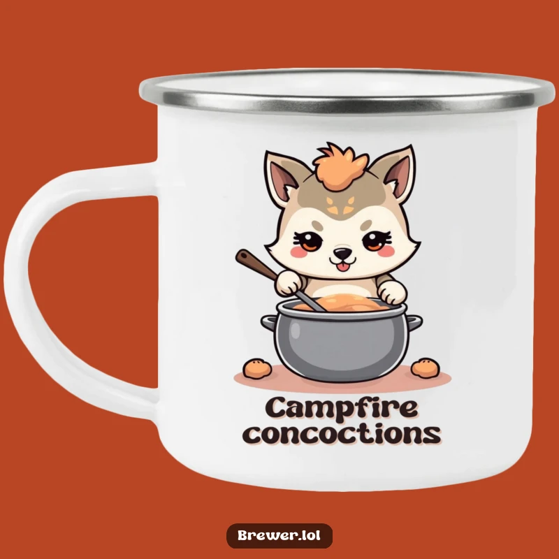 Funny Determined Animal Camping Mug - Fuel Your Focused Adventures