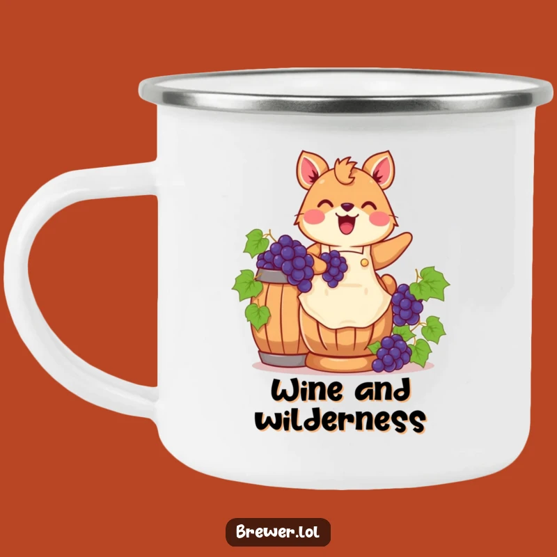 Funny Grape Stomping Animal Camping Mug - Sip Your Adventure