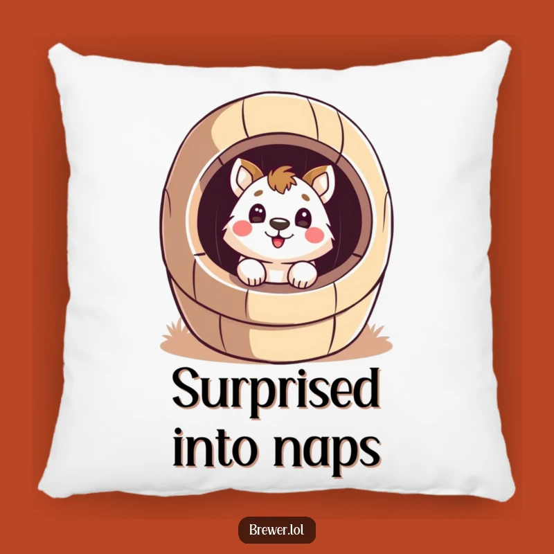 Cozy Funny Surprised Animal Pillow - Rest with Playful Comfort