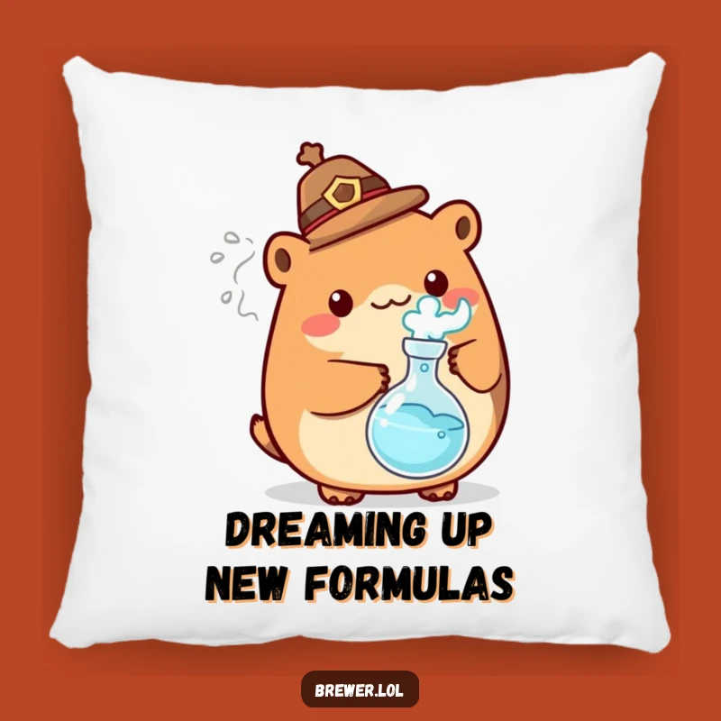 Cozy Funny Mad Scientist Animal Pillow - Add Humor to Your Sofa