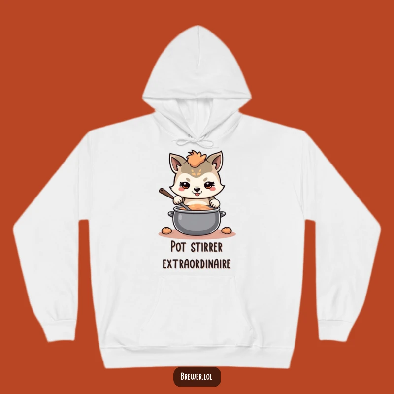 Cozy Funny Determined Animal Hoodie - Stay Focused and Warm