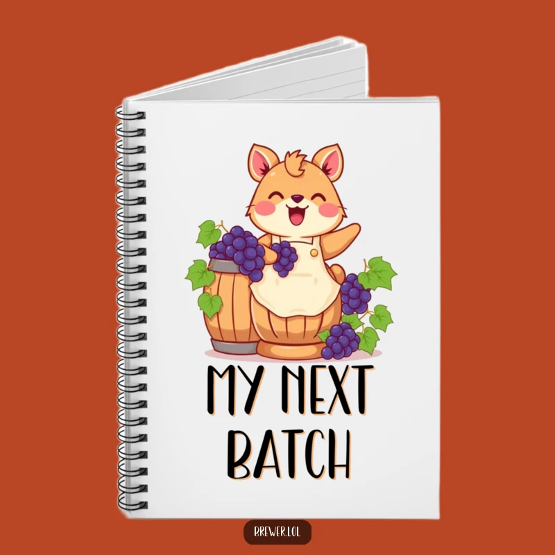 Funny Grape Stomping Animal Notebook - Record Your Joyful Discoveries