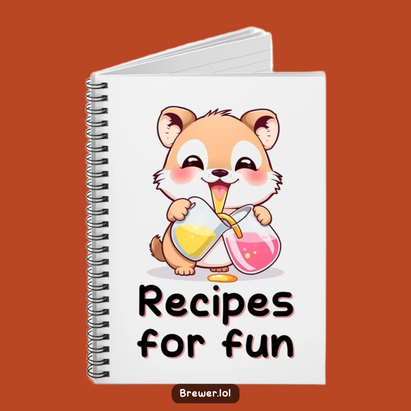 Funny Potion Pouring Animal Notebook - Record Your Colorful Ideas