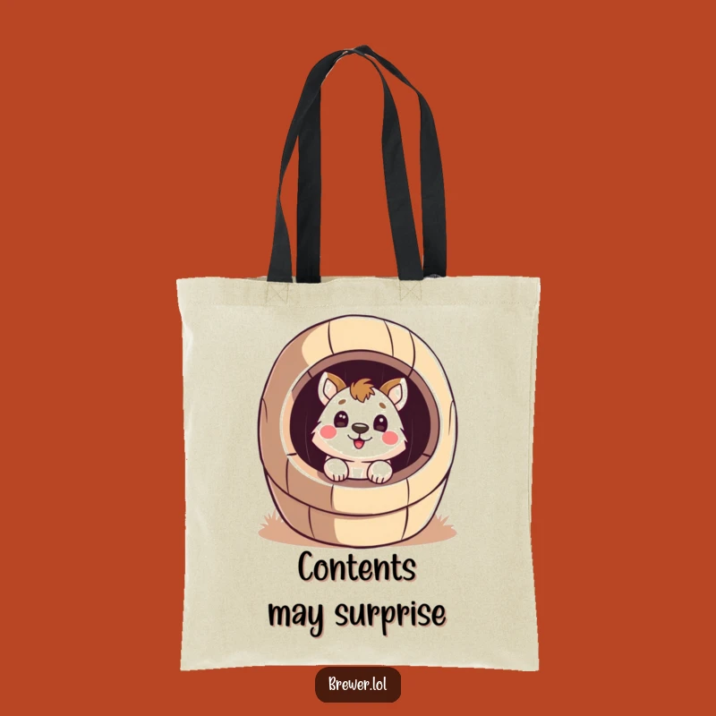 Funny Surprised Animal Tote Bag - Carry Your Curiosity Around